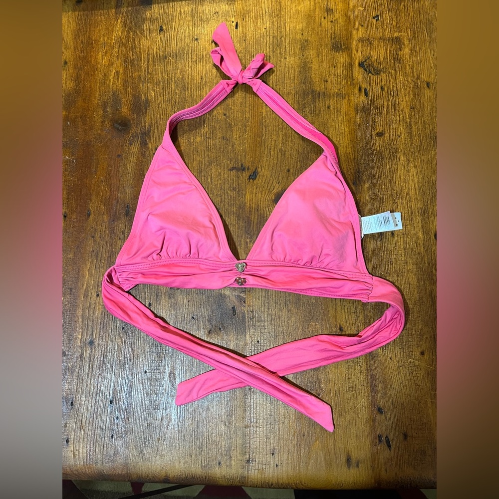 Juicy Couture Pink Halter Top Bikini- Medium